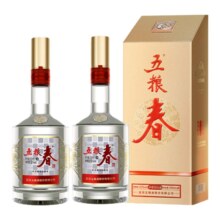 再降价：五粮春 纯粮食酒 52度  500ml*2瓶