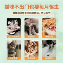海乐妙猫咪驱虫药体内外一体同驱滴剂宠物成幼猫去除耳螨虱子跳蚤绦虫蛔虫打虫药猫咪体内外驱虫药大宠爱套装 海乐妙56mg-6粒整盒（体重＞2kg成猫）