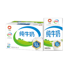 PLUS会员:伊利 脱脂纯牛奶 250ml*16盒 拍2件