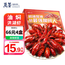 万景 油泡麻辣溜溜小龙虾 700g（净虾450g/20-24只）*4盒