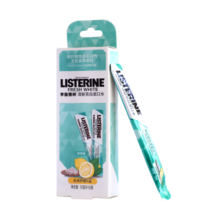 李施德林 (Listerine)含盐漱口水便携随身条装清新口气减少细菌10ml×8条