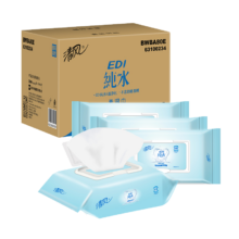 plus会员：清风 EDI纯水湿巾 80片*4包 不含酒精*2件