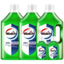百亿补贴、PLUS会员：威露士多用途消毒液(1L*3+60ml*2)衣物消毒水居家地板杀菌除螨 非84酒精
