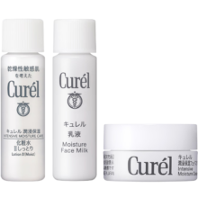 珂润（Curel）润浸小包装套装(保湿面霜4g+3号化妆水8ml+抗皱面霜4g)会员专享