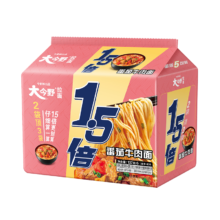 京东百亿补贴:今麦郎 番茄牛肉拉面 五连包 137g*5袋