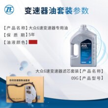 采埃孚（ZF）AV6 VW09G 6档自动变速箱油 波箱油 滤网滤芯/循环机保养套装 重力换油套装 甲壳虫 1.6/1.8T/2.0 06-10款