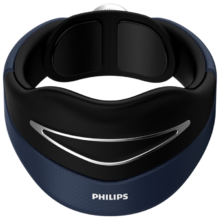 飞利浦（PHILIPS）颈部按摩器颈椎按摩仪按摩枕EMS脉冲热敷承托 3306N