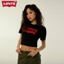 限尺码：Levi's 李维斯 Logo Tee系列 男女同款印花短袖T恤 17783