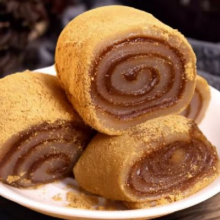PLUS会员、需首购：宁果松 正宗东北特产 驴打滚糕点零食 豆沙味450g