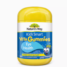 88VIP！Kids Smart 佳思敏 儿童叶黄素护眼软糖 蓝莓味 50粒