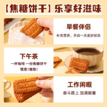 泓一 焦糖饼干整箱比利时风味黑糖零食小吃休闲食品 焦糖饼干【约68包】 1000g