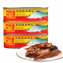 plus会员、京东百亿补贴:甘竹牌 豆豉鲮鱼罐头鱼甘竹罐头肉【新日期】 豆豉鲮鱼227g*6罐