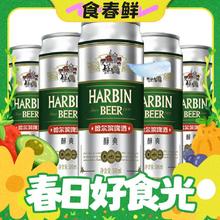 春焕新、临期品：哈尔滨啤酒 醇爽啤酒 500ml*9听