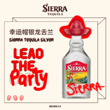 大师赛银牌，SIERRA 塞拉 墨西哥进口 幸运帽银龙舌兰酒700ml