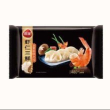 再补券、PLUS会员：三全虾皇饺 水饺私厨虾仁三鲜水饺 480g(30只)  拍4件
