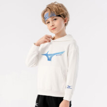 Mizuno 美津浓 儿童潮流Logo印花连帽卫衣32CA3910 三色
