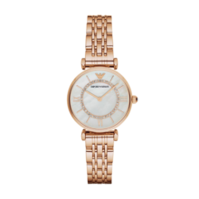 安普里奥·阿玛尼（Emporio Armani）手表女士满天星时尚石英贝母表盘女表送女友生日礼物 AR1909