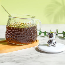 小熊锤纹杯 带盖勺 1个 300ml