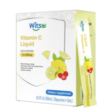 witsbb健敏思儿童维生素c 婴幼儿宝宝液体vc 每条含250mgVC 0蔗糖10ml*30条 【拍3盒更划算】每条含250mgVC