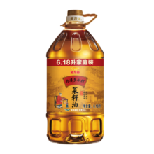 金龙鱼 食用油 非转基因压榨 外婆乡小榨菜籽油6.18L