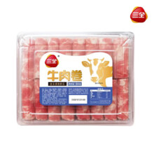 plus会员：三全精品牛肉卷 380g*2盒 草饲牛肉