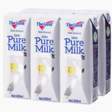 百亿补贴！Theland 纽仕兰 4.0g蛋白质 全脂纯牛奶250ml*6支