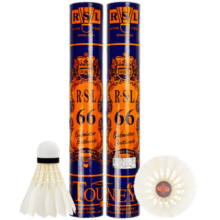 亚狮龙（RSL）训练比赛用球 飞行稳定耐打 RSL66号 羽毛球（1桶装）