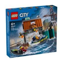 LEGO 乐高 积木60417警用巡逻艇大追捕6岁+男孩儿童玩具生日礼物