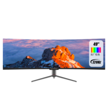 联合创新（Innocn）49英寸 准5K带鱼屏32:9 DQHD 120HZ HDR400 Type-C65W内置音箱HVA曲面电竞显示器 49C1R
