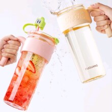 PLUS会员：富光 元气家桌面吸管杯 Tritan材质+贴纸 1000ml