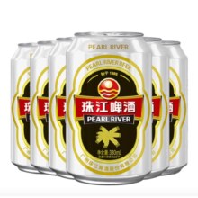 珠江啤酒 12度经典老珠江啤酒 330ml*6瓶
