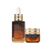 雅诗兰黛 眼面两件礼盒(棕瓶精华50ml+棕瓶眼霜15ml)化妆品护肤品生日礼物