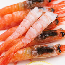 美加佳生冻北极甜虾刺身1kg 加拿大原装进口 规格90/120