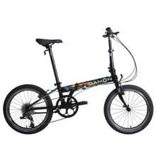 大行（DAHON）P8折叠自行车成人20英寸8速男女式通勤运动单车经典P8 KBC083 亮黑【纪念版+X7变速+苹果胎】