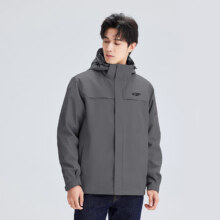 拓路者（Pioneer Camp）朱雀冲锋衣男单层 灰色-单冲-新logo M