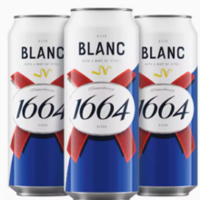 88VIP！1664凯旋 1664啤酒白啤酒500ml*3罐经典