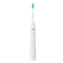 飞利浦（PHILIPS）电动牙刷成人 情侣款礼物送男友/女友 入门款 2种模式 洁齿护龈 净力刷 冰川白 HX2431/02