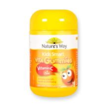 Nature's Way佳思敏儿童维生素C+锌软糖补铁加儿童VC咀嚼片宝宝维生素软糖2岁以上 【Q弹好吃】维生素C+锌软糖60粒