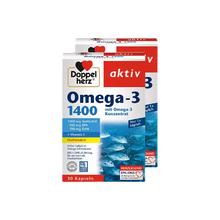 Doppelherz 双心 德国双心高浓缩Omega3深海鱼油呵护心脑1400mg30粒*2盒