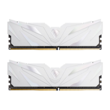 朗科（Netac）16GB(8G×2)套装 DDR4 3600 台式机内存条 越影II系列 电竞马甲-精选颗粒(C18)白色