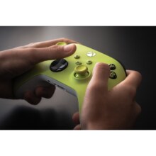 微软（Microsoft）国行XBOX手柄  【电光黄】+PC连接线