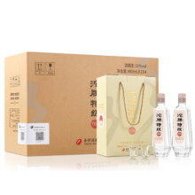 舍得 沱牌特级T68 浓香型白酒 50度 480ml*2瓶*4盒 礼盒整箱装