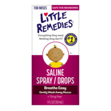 little remedies 小鼻子宝宝儿童生理盐水洗鼻剂鼻腔清洗新生儿鼻塞通鼻神器30ml