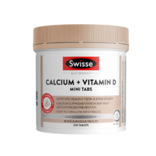 Swisse斯维诗  钙+维生素D迷你片300片/瓶  3瓶起购