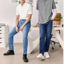 plus会员：网易严选 男式四季常规款牛仔裤 多色可选