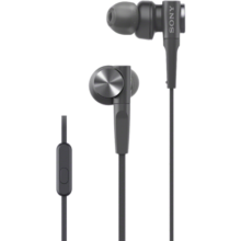 索尼（SONY） MDR-XB55AP 耳机入耳式 有线带麦重低音手机音乐听歌高音质K歌适用安卓 XB55AP灰黑色