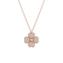 施华洛世奇（SWAROVSKI）【生日礼物】施华洛世奇LATISHA 项链女四叶草美拉德风格 镀玫瑰金色 5636489