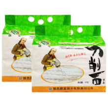 陕富刀 削面条 劲道 刀削面1000gx2袋