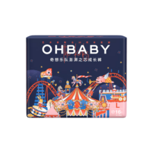 欧贝比(OHBABY)奇想乐队小包尿不湿拉拉裤超薄柔软透气瞬吸防漏  拉拉裤2XL码28片*1包