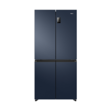 海尔（Haier）冰箱467升超薄节能一级能效双变频三档变温黑金净化十字对开门四开门多门冰箱家用大容量蓝色冰箱